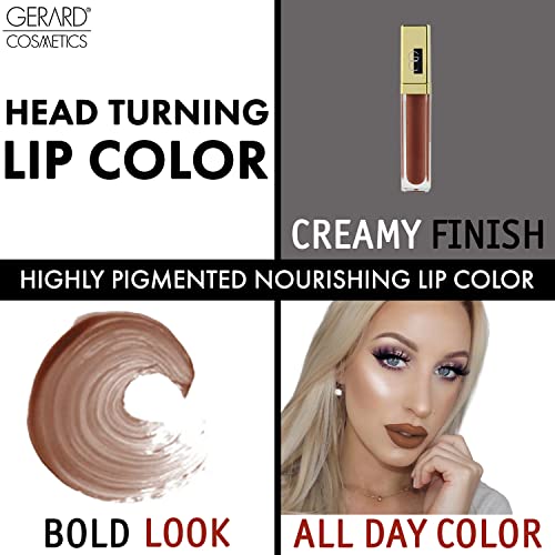 Gerard Cosmetics Color Your Smile Lip Gloss Cocoa Bean | Super Pigmented Brown Lip Gloss with LED Light and Mirror | Shiny Finish | Hydrating Brown Lipstick | Cruelty Free and Made in USA - Image 5