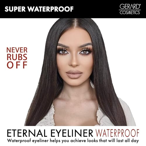 Gerard Cosmetics Eternal Eyeliner | Ultra Black Liquid Eyeliner w/Fine Precision Tip Applicator | Extended Long Wear | Cruelty Free | Waterproof Smudge Proof Eyeliner - Image 6