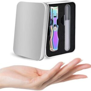 German Nail Clippers for Men,Large Opening Nail Clippers,Portable Ultra Sharp Nail Clippers,Finger Nail Clippers Adult,Nail Clippers with Catcher,Toe Nail Clippers for Thick Nails for Seniors (Color