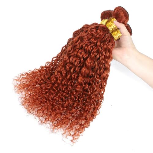 Ginger Orange Kinky Curly Human Hair Bundles for Women - 3 Piece Set, 100% Natural - Image 4