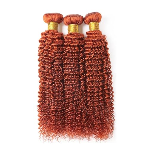 Ginger Orange Kinky Curly Human Hair Bundles for Women - 3 Piece Set, 100% Natural - Image 9