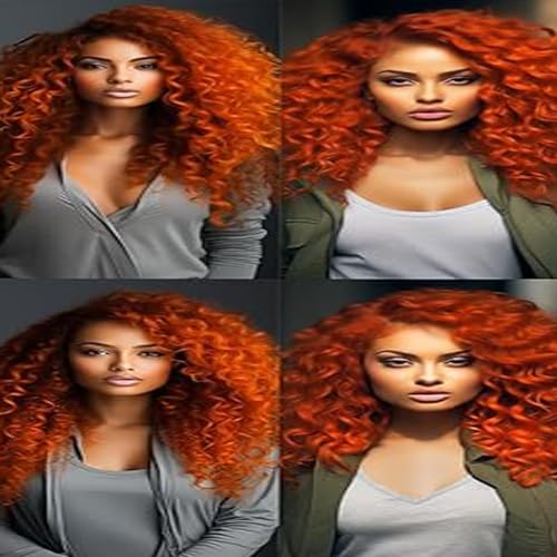 Ginger Orange Kinky Curly Human Hair Bundles for Women - 3 Piece Set, 100% Natural - Image 3