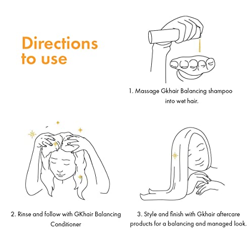 GK Hair Moisturizing Shampoo and Conditioner Set with Leave-In Cashmere Cream 10.1 Fl Oz 1.69 Fl Oz - Image 8