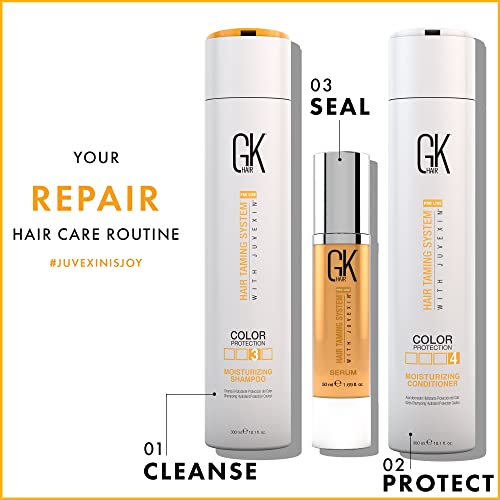 GK Hair Moisturizing Shampoo and Conditioner Set with Leave-In Cashmere Cream 10.1 Fl Oz 1.69 Fl Oz - Image 7
