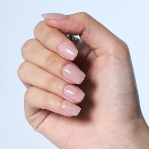 GLAMERMAID Extra Short Square Handmade Dried Rose Gel Polish Press On Nails 30 Piece Set - Image 4