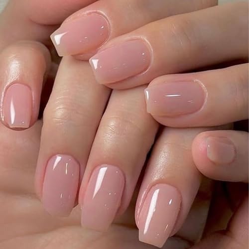 GLAMERMAID Extra Short Square Handmade Dried Rose Gel Polish Press On Nails 30 Piece Set - Image 6