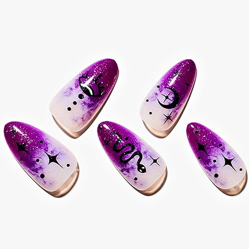Glamermaid Ombre Purple Haze French Tip 24-Piece Press-On Nails Set