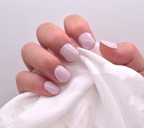 Glaze Gel Nail Strips Light Pink Nail Polish Stickers Solid Gel Nail Wraps UV Free Chip Resistant Salon Quality Gel Nails - Image 2