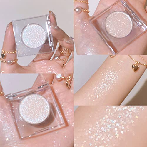 Glitter Eyeshadow Palette Women Makeup Eye Shadow Sparkling Liquid Eyeshadow Flake-Proof Long Lasting One-Swipe Coverage Lightweight Quick Dry Waterproof Multi-Dimensional Eye Looks Sales Clearance - Image 2