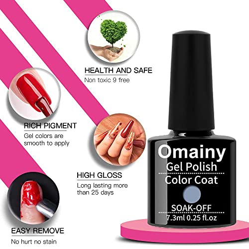 Glitter Gel Nail Polish Kit, Glitter Gel Polish Gel Nail Kit, UV LED Soak Off Glitter Nail Polish Gel, Valentine's Day Christmas Thanksgiving New Year Gift for Women Mom Girlfriend (US-6CS-002) - Image 7