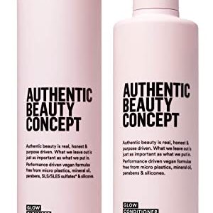 Glow Color-Treated Hair Care Set Vegan Sulfate-Free Shampoo and Conditioner 10.1 oz 8.4 oz