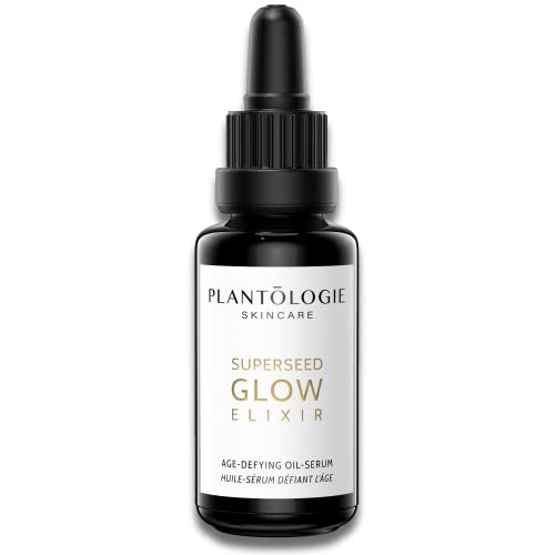 Glow Elixir Vitamin C Face Serum with Prickly Pear, Squalane & Passion Fruit; Anti Aging Serum; Reduce Dark Spots, Acne & Wrinkles; Brightening Skin Serum for Glowing Skin, 1 Fl.Oz