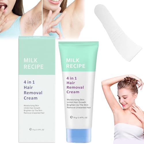 Glowcode 4 In 1 Hair Removal Cream, Milk Recipe Glowcode 4 In 1 Hair Removal, 2024 New Glow Code 4 In 1 Hair Removal Cream, Body Hair Removal Cream For Women, Moisturize, Brighten (1pc)