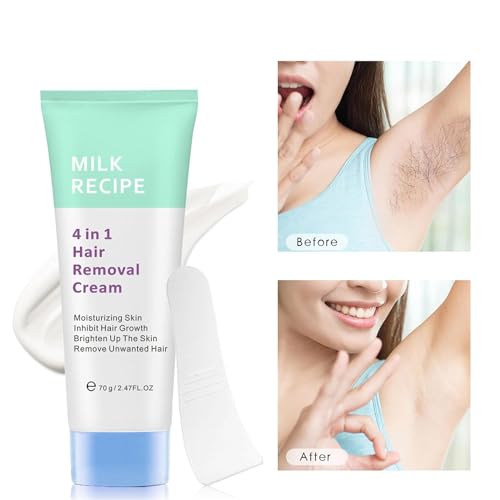 Glowcode 4 In 1 Hair Removal Cream, Milk Recipe Glowcode 4 In 1 Hair Removal, 2024 New Glow Code 4 In 1 Hair Removal Cream, Body Hair Removal Cream For Women, Moisturize, Brighten (1pc) - Image 3