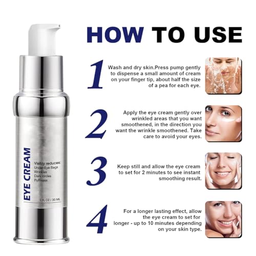 Glozie Instant Eye Lift, Eye Cream, Instant Firmx Eye Tightener, Eye Bag Remover, Eye Wrinkle Cream for Women, Anti-Aging Eye Cream, Smooth Wrinkles, Tighten Skin & Brighten Complexion - Image 7