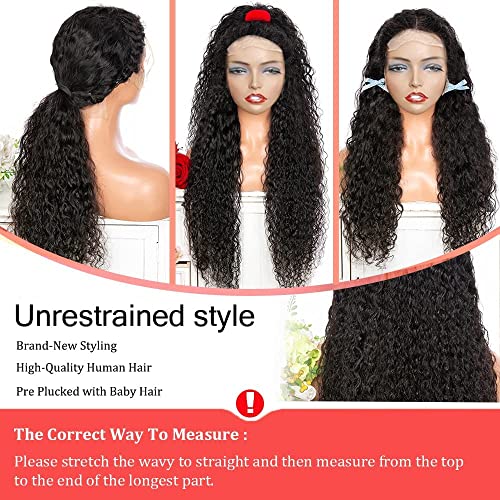 18 Inch Glueless Deep Wave Human Hair Lace Front Wig Pre Plucked Ready to Wear - Image 5