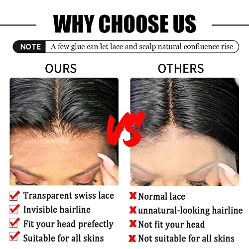 18 Inch Glueless Deep Wave Human Hair Lace Front Wig Pre Plucked Ready to Wear - Image 4