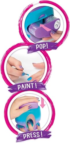 GO GLAM NAIL STAMPER | 1 POP + 2 PAINT + 3 PRESS = 5 Different Patterns | includes 125 high-quality nails - Image 6