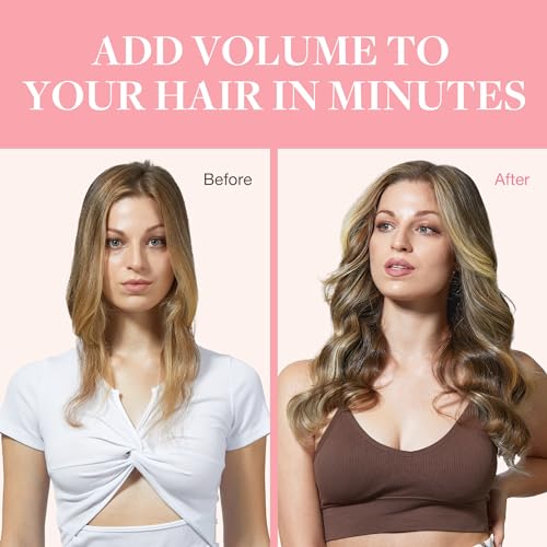 GOO GOO 16 Inch Clip In Hair Extensions, 120g, 7 Piece Set, Balayage Brown to Dirty Blonde - Image 5