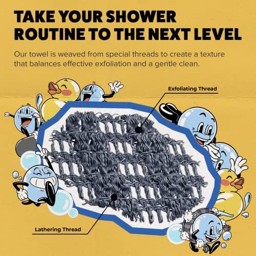 GOSHI Exfoliating Shower Towel - Rip-Resistant Exfoliating Washcloth for All Skin Types - Made in Japan - Image 5