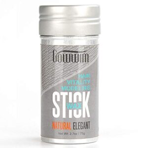 gowwim Wax Stick for Hair,Hair Pomade Stick,Styling Wax Stick Hair,Soft with a light fragrance 2.7Oz 75g.