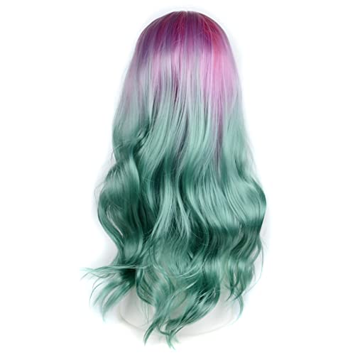 Gradient Color Cosplay Wig High Temperature Silk Full Head Set Women's - Image 3
