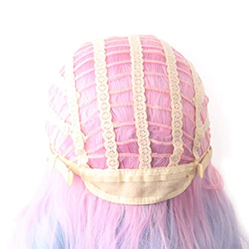 Gradient Color Cosplay Wig High Temperature Silk Full Head Set Women's - Image 6