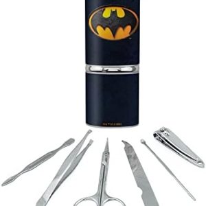 GRAPHICS & MORE The Flash Batman Logo Stainless Steel Manicure Pedicure Grooming Beauty Care Travel Kit