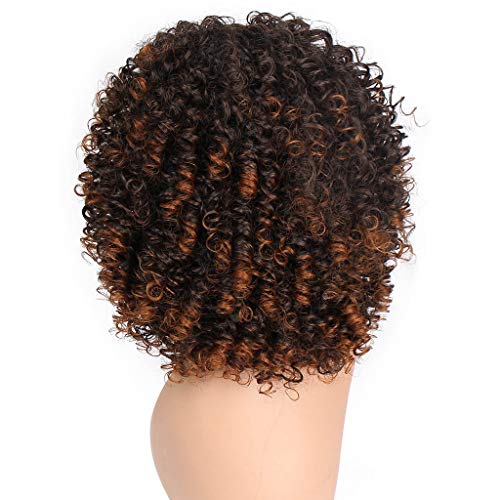 Chic Gray Afro Wig with Bangs, Adjustable Size for Effortless Styling - Image 3