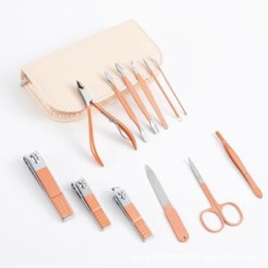 GYLXW 12-Piece Stainless Steel Nail Clipper Set for Home Use