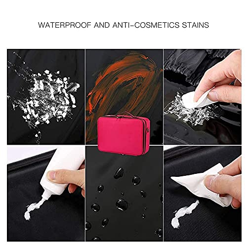 Gzcz 16-Inch Professional Makeup Travel Case Large Capacity Adjustable Dividers - Image 5