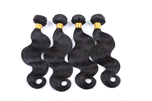 Hair 100% Malaysian Virgin Human Hair 3 Way Part Lace Closure With 3 Bundles Body Wave Natural Color 20"closure+24"26"26"weft - Image 5