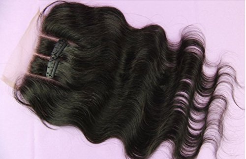Hair 100% Malaysian Virgin Human Hair 3 Way Part Lace Closure With 3 Bundles Body Wave Natural Color 20"closure+24"26"26"weft - Image 3