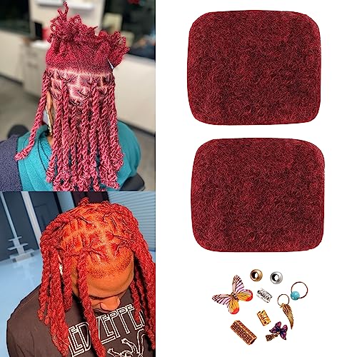 2 Pieces 30g Tight Afro Kinky Bulk Human Hair for Dreadlocks and Braids 8 Inch