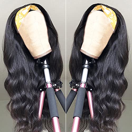 hair 24 inch Headband Wig Human Hair Wigs Body Wave Glueless Human Hair Wig None Lace Wigs for women No Glue No Sew In Natural Color 150% Density