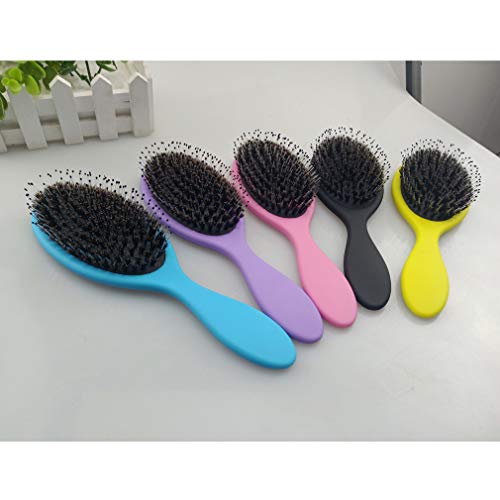 Hair Brush Boar Bristle Brush with Detangling Pins Paddle Detangler Hairbrush for Women Mens and Kids Daily Use - Image 6