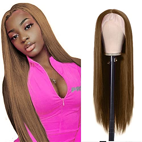 29-Inch Long Synthetic Silk Wig Hair Glue Applicator Brush Heat Suitable - Image 2