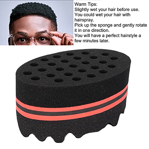 Hair Curl Sponge, Hair Sponge Brush Big Holes Sponge Dreads Locking Afro Coil Comb Care Tool Afro Twist Hair Comb Twist Wave Curl Brush Comb Twist Hair Coils Comb for Men Women - Image 4