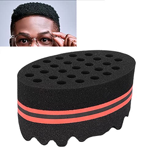 Hair Curl Sponge, Hair Sponge Brush Big Holes Sponge Dreads Locking Afro Coil Comb Care Tool Afro Twist Hair Comb Twist Wave Curl Brush Comb Twist Hair Coils Comb for Men Women - Image 2