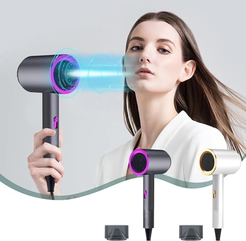 Hair Dryer, 2024 New Portable Travel Hair Dryer, Lightweight Hair Drye for House, 3 Temperatures, Wet and Dry Fast Speed Drying Quiet Blowdryer for Women Men, for Home & Travel Grey