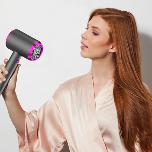 Hair Dryer, 2024 New Portable Travel Hair Dryer, Lightweight Hair Drye for House, 3 Temperatures, Wet and Dry Fast Speed Drying Quiet Blowdryer for Women Men, for Home & Travel Grey - Image 2