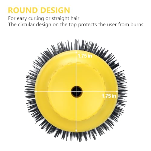 Hair Dryer Brush, Aima Beauty 4-in-1 Upgrade Hot Air Straightener Curler Function for Women, Hair Styling Tools, Yellow-Round - Image 6
