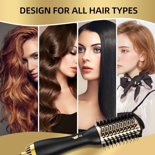 Hair Dryer Brush Blow Dryer Brush in One, 4-in-1 Hot Air Brush with Oval Barrel, Salon-Grade Hair Dryer Brush Blow Dryer for All Hair Types - Image 7