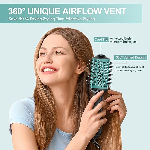 Hair Dryer Brush Blow Dryer Brush in One, Hot Air Brush 4 in 1 One Step Hair Dryer and Styler Volumizer with Negative Ion for Drying, Straightening, Curling, Salon for All Hair Types - Image 7