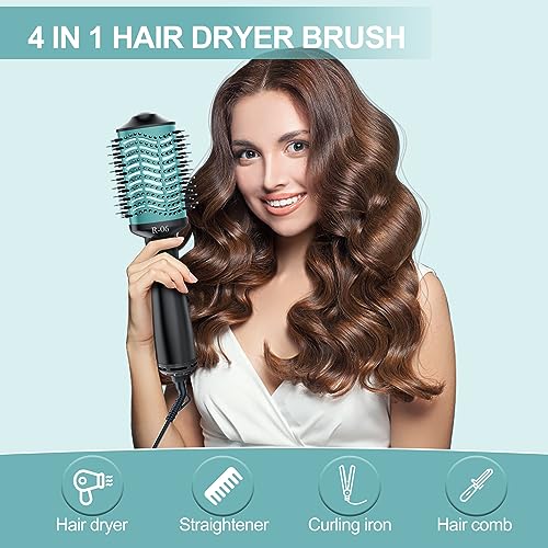 Hair Dryer Brush Blow Dryer Brush in One, Hot Air Brush 4 in 1 One Step Hair Dryer and Styler Volumizer with Negative Ion for Drying, Straightening, Curling, Salon for All Hair Types - Image 6