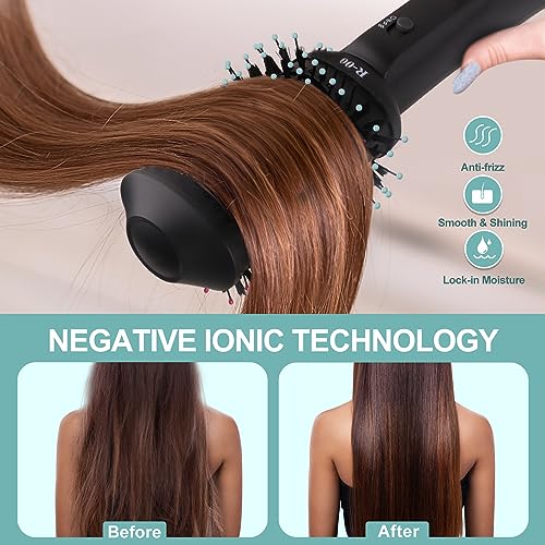 Hair Dryer Brush Blow Dryer Brush in One, Hot Air Brush 4 in 1 One Step Hair Dryer and Styler Volumizer with Negative Ion for Drying, Straightening, Curling, Salon for All Hair Types - Image 4