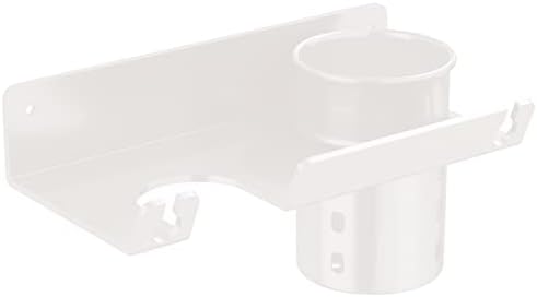 Hair Dryer Holder,Wall Mount Hair Styling Tools Organizer,Blow Dryer Holder Rack for Hair Dryer, Flat Iron, Curling Wand(White)