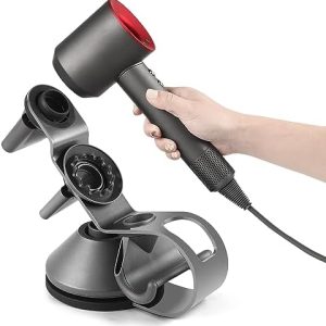 Hair Dryer Stand Holder for Supersonic HD01 HD02 HD03 HD04 HD08 HD15,Compatible for All Hair Dryer Models,Metal Black