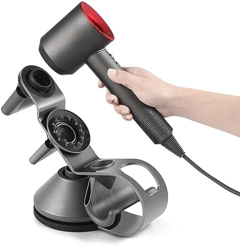 Hair Dryer Stand Holder for Supersonic HD01 HD02 HD03 HD04 HD08 HD15,Compatible for All Hair Dryer Models,Metal Black