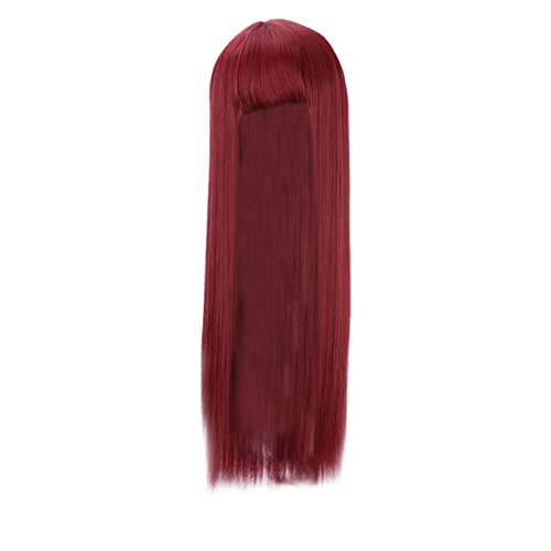 Hair Extensions for Short Hair Female Bangs Wig Not Install European American Fashion Wig Long Hair Female Straight To Wear Hairdresser And Wig Hair Bangs Wet And Wavy (B, One Size)